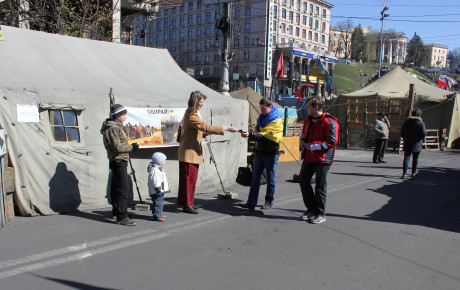 Passing out gospels of John