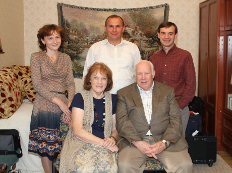 Ukrainian Bible translation team with the Dooms