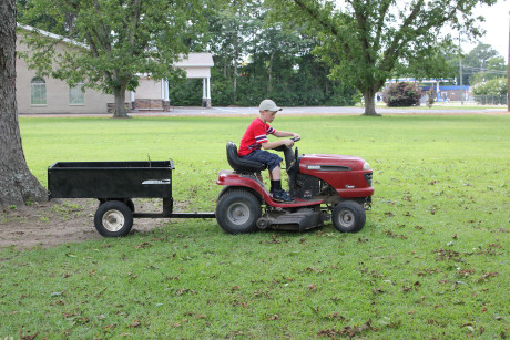 Driving a tractor for the first time