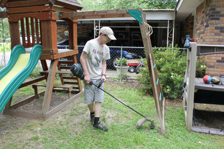 Weed eating