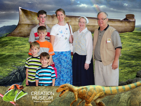 With our friends at the Creation Museum