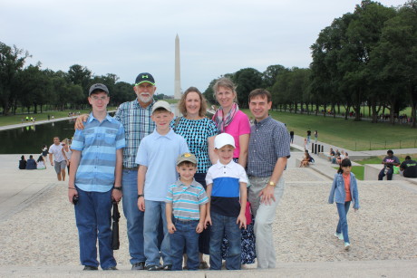 At the Washington, DC with Wendy's parents