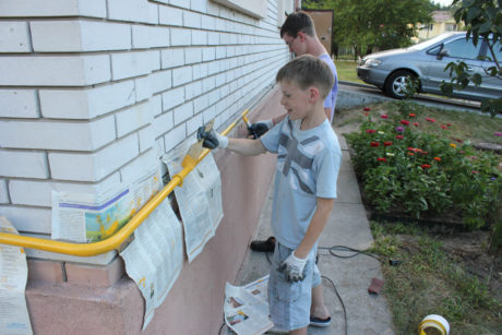 Painting the pipe