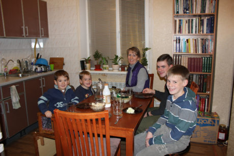 Our temporary eat-in kitchen